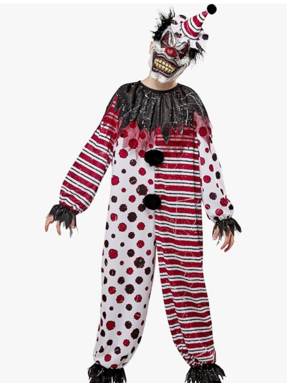 Rubies Scary Clown Halloween Costumes for Kids Size Large (10-12) Years - Picture 1 of 11